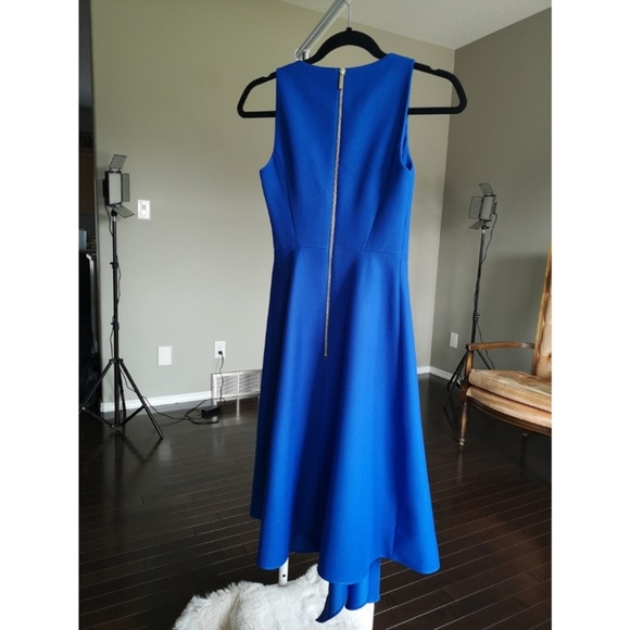 Ted Baker Royal Blue Asymmetrical Dress - Picture 3 of 9